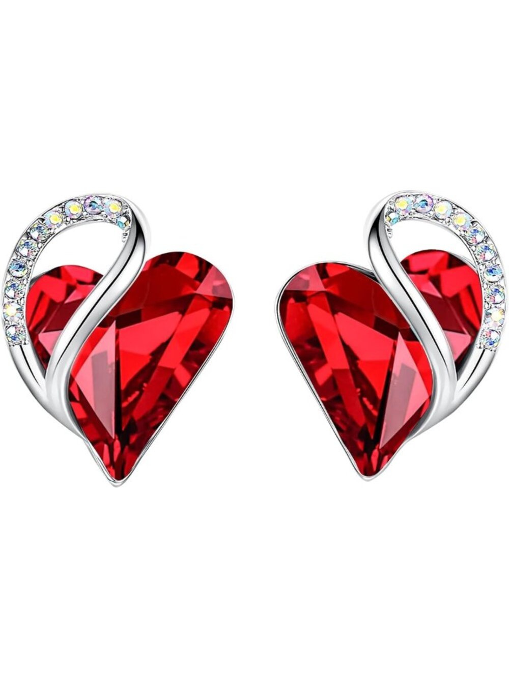Infinity Heart Stud Earrings, Birthstone & Healing Stone Jewelry, Perfect Gift